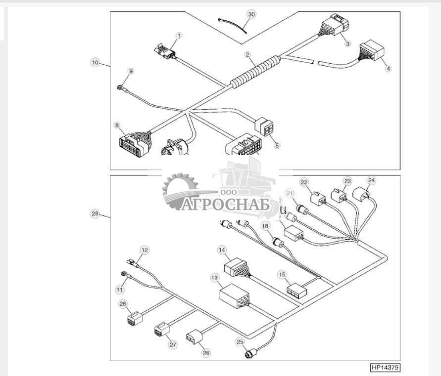 Жгут проводов подлокотника 